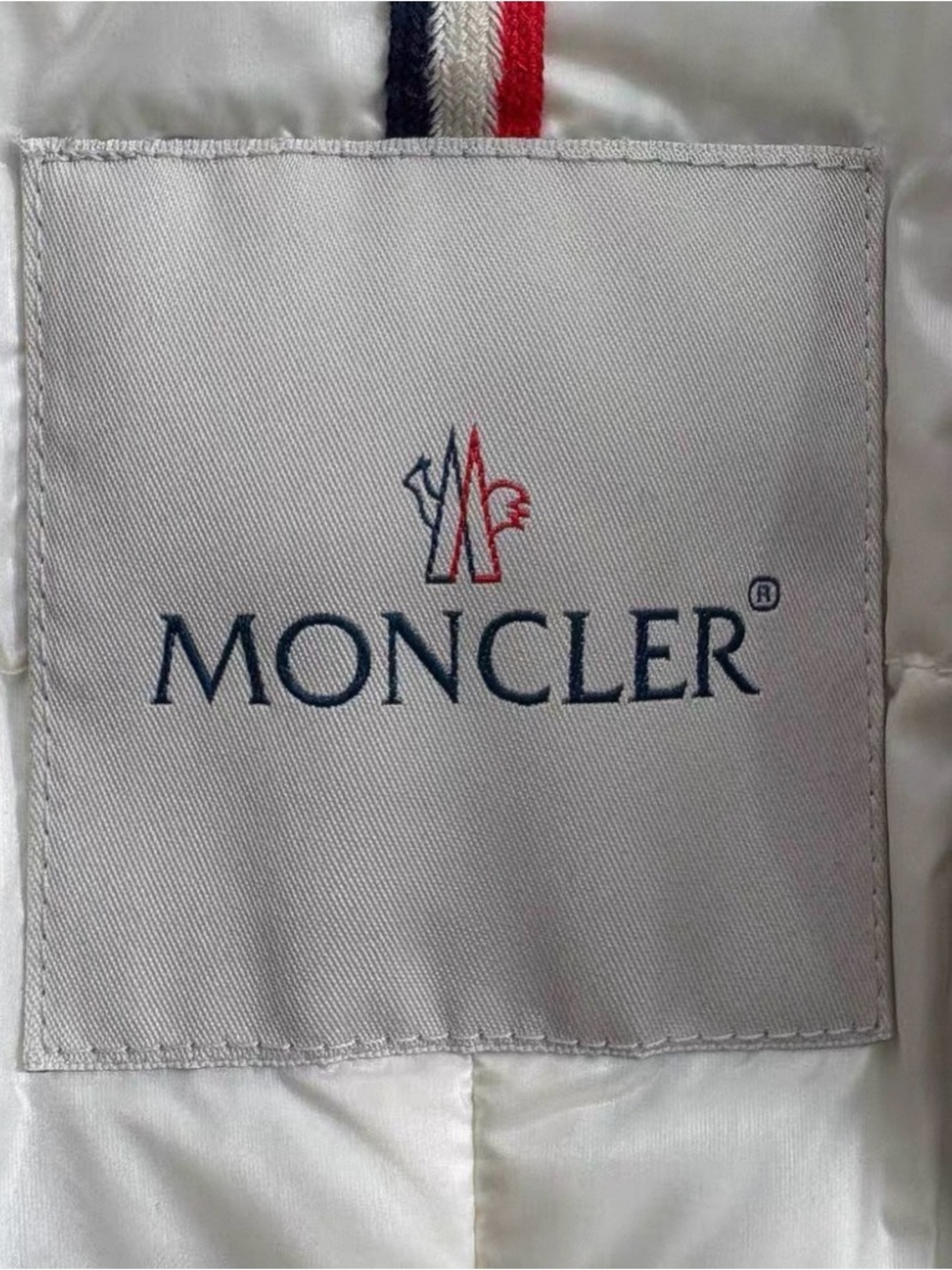 Moncler Gray Men's Wool Sport Coat with Navy Patch - Picture 3 of 5